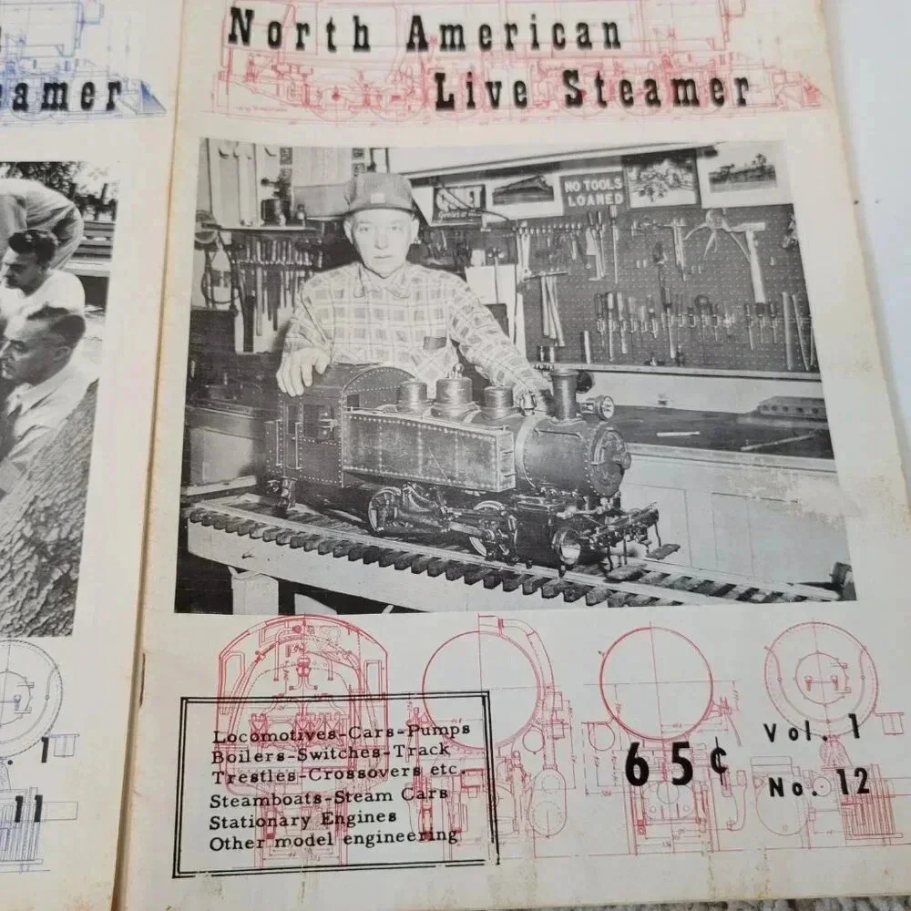 The North American Live Steamer Magazine Lot of 7 1956 Railroad Vintage RARE